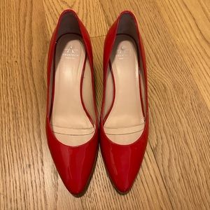 Aquatalia Red Block Heels